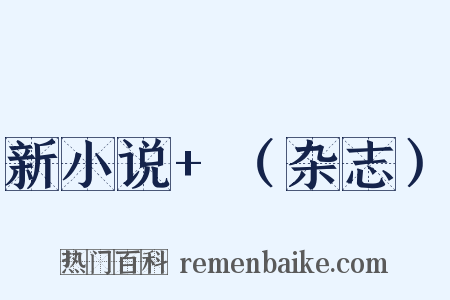 新小说+（杂志）是什么意思的图片